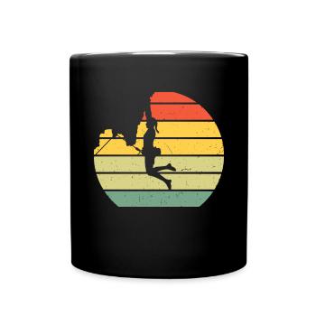Grimpeur Escalade Montagne - Mug uni - noir - Devant