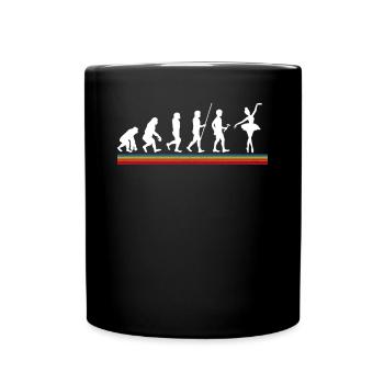 Cute Ballerina Ballet Dancer Gift - Full Colour Mug - black - Front