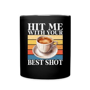 Coffee Gifts - Tasse einfarbig - Schwarz - Vorne