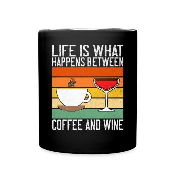 Coffee Gifts - Tasse einfarbig - Schwarz - Vorne