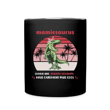 Oma Normal Saurus Dinosaurier T Rex Oma - Tasse einfarbig - Schwarz - Vorne