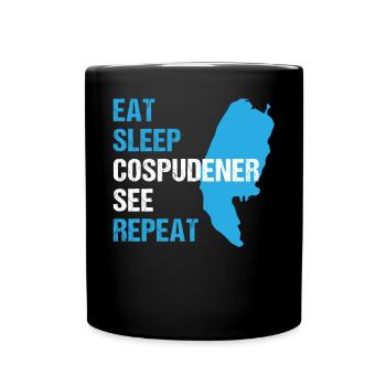 Manger Dormir Cospudener Voir Se détendre - Mug uni - noir - Devant