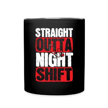 Night Shift Nurse - Full Colour Mug - black - Front