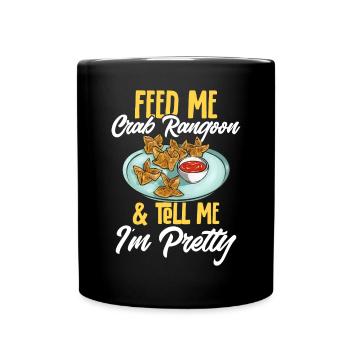 Krabben Rangoon Crab Rangoon - Full Colour Mug - black - Front