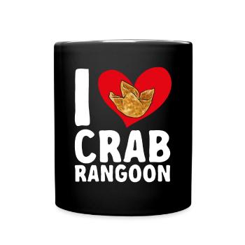 Krabben Rangoon Crab Rangoon - Full Colour Mug - black - Front