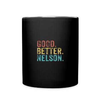 Cool guys are called nelson - Tasse einfarbig - Schwarz - Vorne