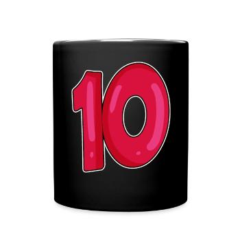 10 - Full Colour Mug - black - Front