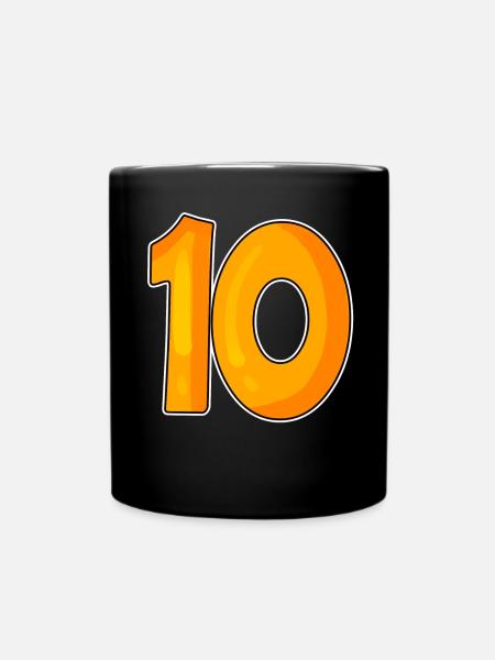 Dix numéros 10 Nombre - Mug uni - noir