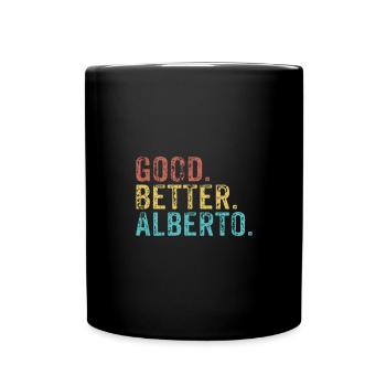 Cool guys are called alberto - Tasse einfarbig - Schwarz - Vorne