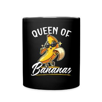 Bananenliebhaber Bananenfresser Essen Tropische Früchte - Tasse einfarbig - Schwarz - Vorne