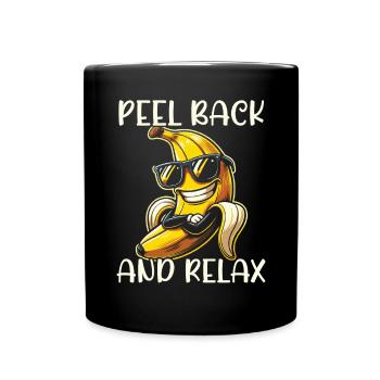 Bananenliebhaber Bananenfresser Essen Tropische Früchte - Tasse einfarbig - Schwarz - Vorne