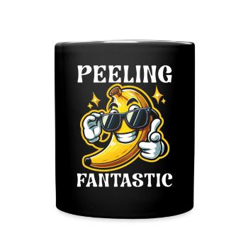 Bananenliebhaber Bananenfresser Essen Tropische Früchte - Tasse einfarbig - Schwarz - Vorne