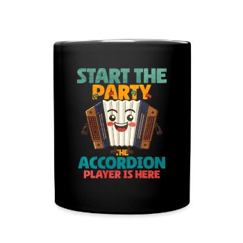 Accordéon Polka musique cadeau - Mug uni - noir - Devant