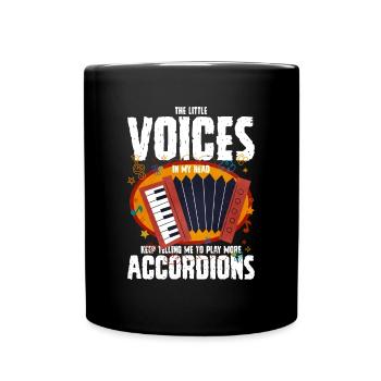 Akkordeon Polka Musik Geschenk - Tasse einfarbig - Schwarz - Vorne