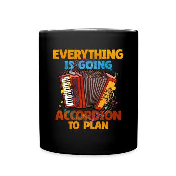 Accordéon Polka musique cadeau - Mug uni - noir - Devant