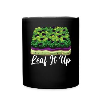 Microgreens Agriculture Micro Farming Gardening - Full Colour Mug - black - Front