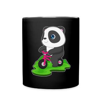 Vélo Panda - Mug uni - noir - Devant