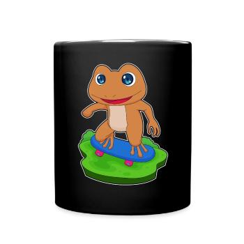 Frog Skater Skateboard Sport - Full Colour Mug - black - Front