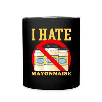Mayo Mayonnaise Gift - Full Colour Mug - black - Front