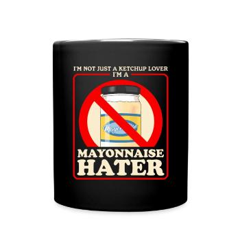 Mayonnaise Funny Mayo Gift - Full Colour Mug - black - Front