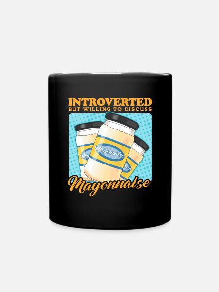 Mayonnaise Mayo Cadeau - Mug uni - noir