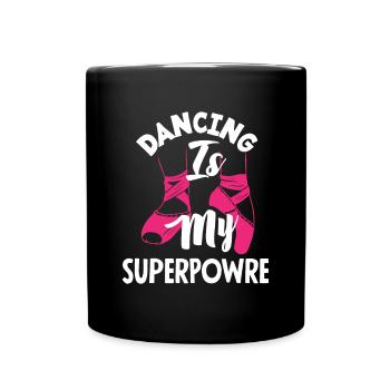 Cute Ballerina Ballet Dancer Gift - Full Colour Mug - black - Front