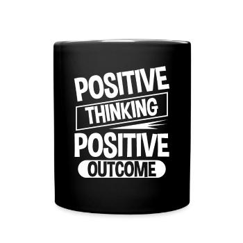 Pensée positive Résultat positif 4 - Mug uni - noir - Devant