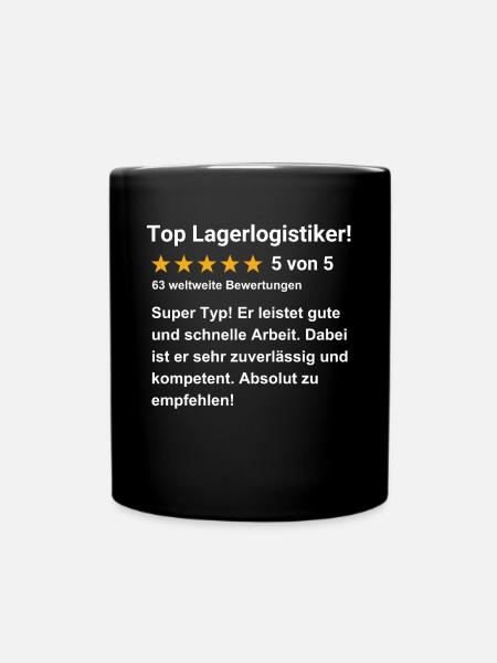 Top Lagerlogistiker - Tasse einfarbig - Schwarz