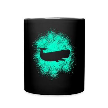 Sperm Whale Ocean Protector - Full Colour Mug - black - Front