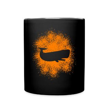 Sperm Whale Ocean Protector - Full Colour Mug - black - Front