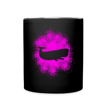 Sperm Whale Ocean Protector - Full Colour Mug - black - Front