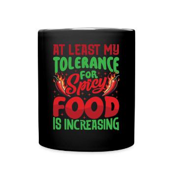 Spicy Food Lover Bekleidung Für Kochbegeisterte - Tasse einfarbig - Schwarz - Vorne