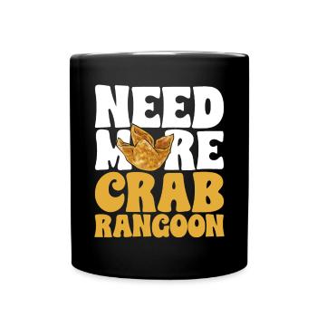 Krabben Rangoon Crab Rangoon - Full Colour Mug - black - Front