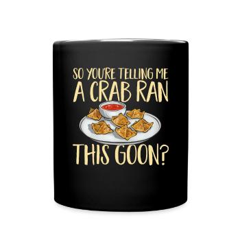 Krabben Rangoon Crab Rangoon - Full Colour Mug - black - Front