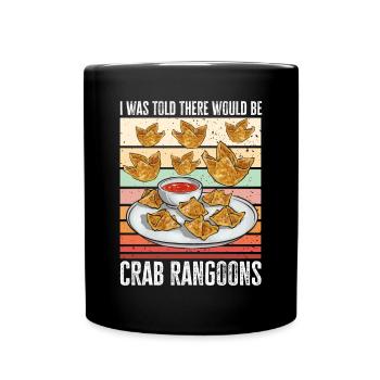 Krabben Rangoon Crab Rangoon - Full Colour Mug - black - Front