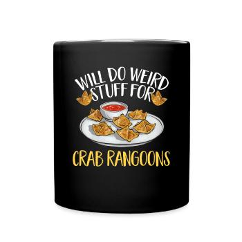 Krabben Rangoon Crab Rangoon - Full Colour Mug - black - Front