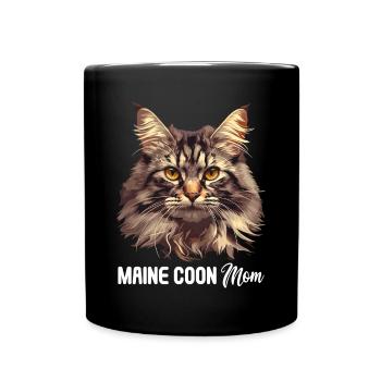 Maine Coon Kitten Maine Coon Cat - Full Colour Mug - black - Front