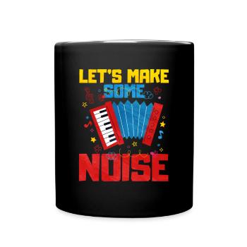 Akkordeon Polka Musik Geschenk - Tasse einfarbig - Schwarz - Vorne