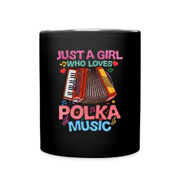 Akkordeon Polka Musik Geschenk - Tasse einfarbig - Schwarz - Vorne