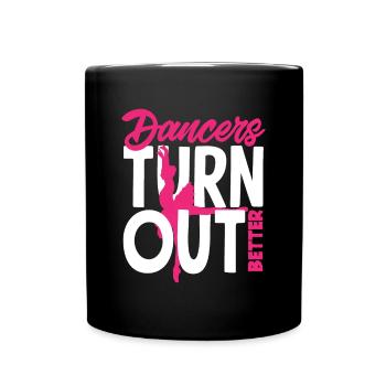 Cute Ballerina Ballet Dancer Gift - Full Colour Mug - black - Front