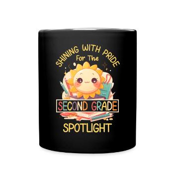 Shinging With Pride 2nd Grade Sun Elementary School - Full Colour Mug - black - Front