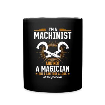 Precision instead of magic - Full Colour Mug - black - Front