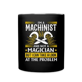 Precision instead of magic - Full Colour Mug - black - Front