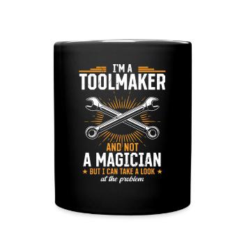 Tool Mechanic - Not a Magician, Just a Genius - Full Colour Mug - black - Front