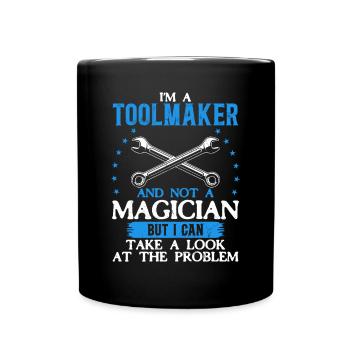 Tool Mechanic - Not a Magician, Just a Genius - Full Colour Mug - black - Front