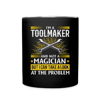 Tool Mechanic - Not a Magician, Just a Genius - Full Colour Mug - black - Front