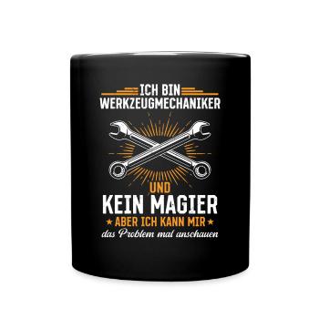 Tool Mechanic - Not a Magician, Just a Genius - Full Colour Mug - black - Front