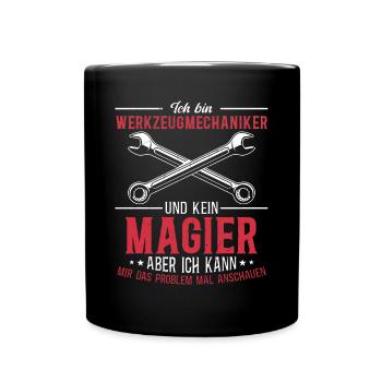 Tool Mechanic - Not a Magician, Just a Genius - Full Colour Mug - black - Front