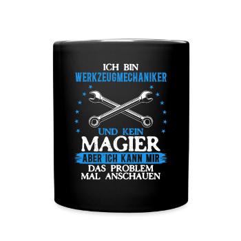 Tool Mechanic - Not a Magician, Just a Genius - Full Colour Mug - black - Front