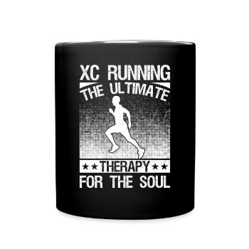 Coureur de fond et entraîneur de cross-country - Cross unique - Mug uni - noir - Devant